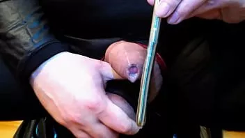 Jouer Extrême bite sonnant raide éjaculation masturbation bdsm cbt esclave