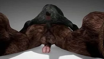 চালান Minotaur ছাগল fucks এবং তার গলা নিচে cums - বন্যপ্রাণী
