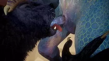 Play Wolf and lizard have sex on the beach - wildlife