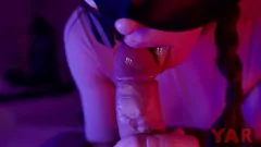 চালান একটি হট স্ত্রী একটি তীব্র ব্লোজব দেয় এবং একটি মুখোশধারী হোটেল এনকাউন্টারে কাম গিলে ফেলে